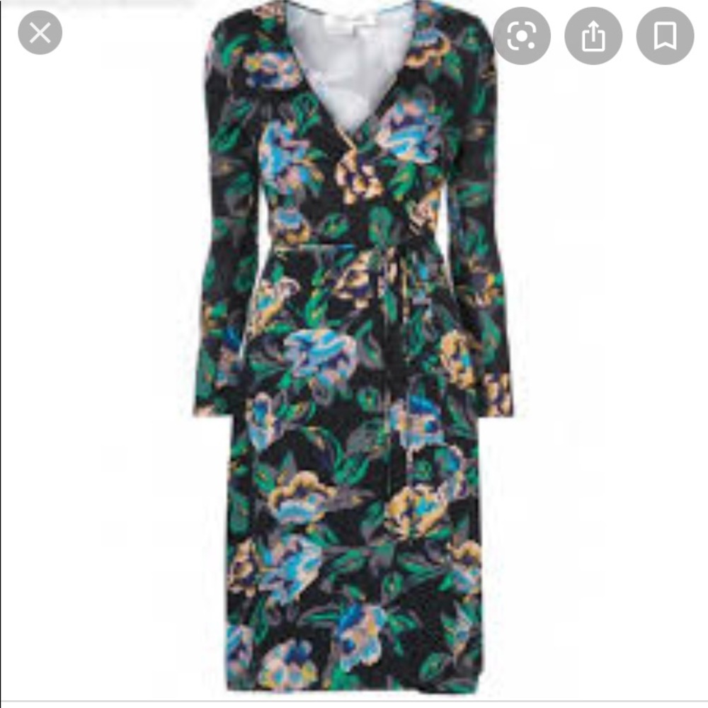 Diane von Ferstenberg Floral Wrap Dress